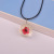 Korean retro real flower double color daffodil necklace natural handmade jewelry spring and autumn dry flower pendant accessories