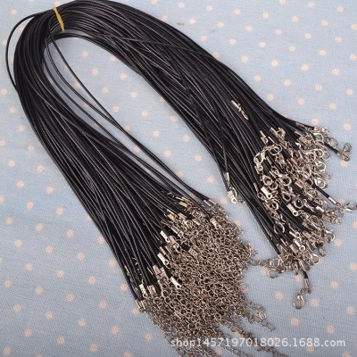 DIY semi-finished Korean wax rope accessories 1.5mm 45cm long necklace rope accessories hanging rope spring