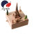 Factory Direct Sales Music Box Music Box Paris Tower Eiffel Valentine Gift Lettering Building Wooden Craftwork