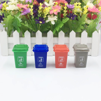 Play creative children's educational toys DIY eco-friendly crystal mud sorting garbage bucket filled with colored mud jelly mud
