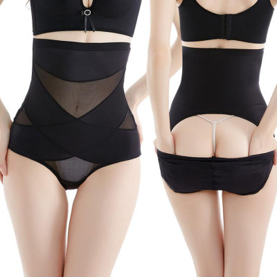 ladies after taking off type mesh gauze high waist breathable postpartum toning pants to lift buttocks underwear