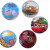 Factory Direct Sales KD Ball Printing Pet Toy Ball Single Printing Million National Flag Beach Inflatable Environmental Protection Children's Football