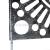 Grate with cast iron