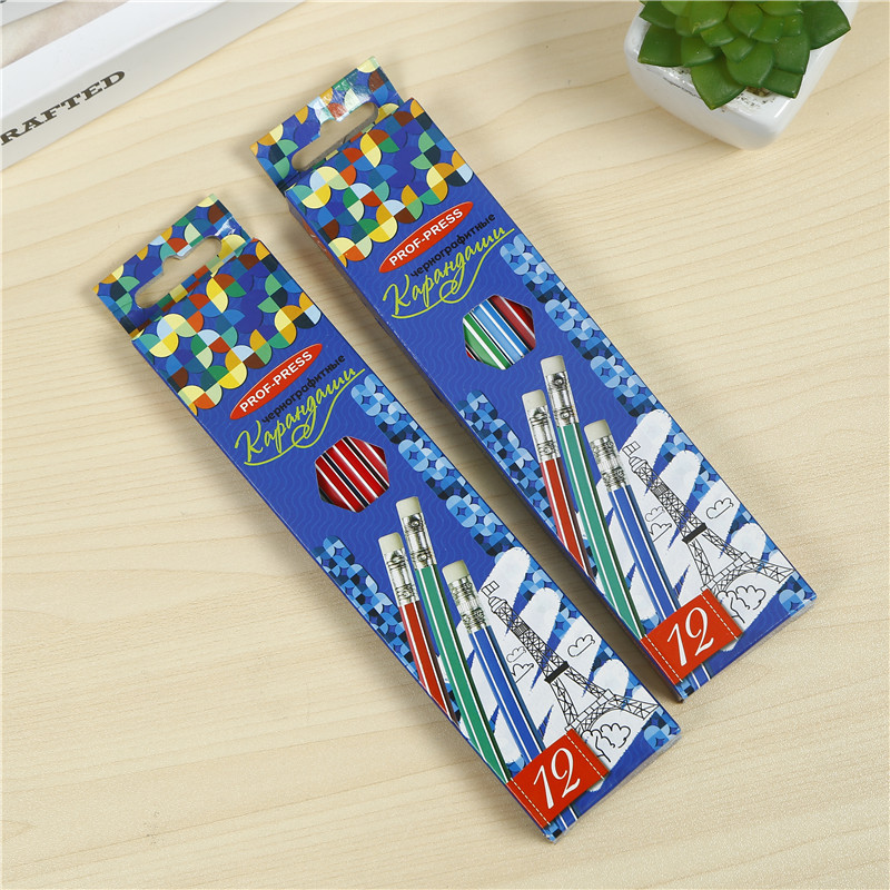 学生原木六角杆HB铅笔无铅幼儿园写字笔儿童三角文具用品 