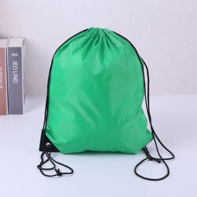 Spot polyester 210 bundle pocket drawstring shoulder bag bag environmental protection training bag bag wholesale wholesale