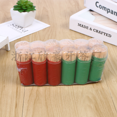 Natural disposable bamboo toothpick wholesale household convenience toothpick box personalized creative