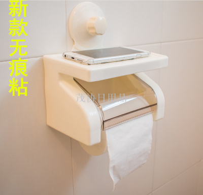 Toilet tissue box toilet paper box waterproof toilet paper box plastic suction cup tissue holder