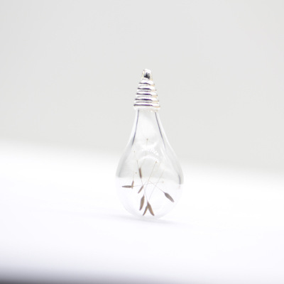 Creative move drop glass pendant dandelion ornaments transparent plant ornaments