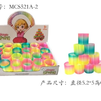 Classic Toy Ever-Changing Rainbow Spring Educational Toys 2 Yuan Store Supply Wholesale