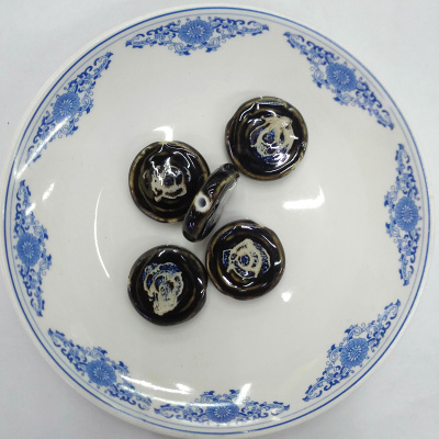 Jingdezhen ceramic bead flower cake DIY accessories wholesale wholesale hand-woven materials manufacturers direct