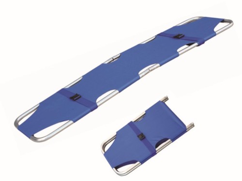 Blue Wheeled First Aid Folding Stretcher Medical Fire Outdoor First Aid equipment Stretcher Medical