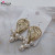 European and American foreign trade manufacturers direct classic popular style metal earrings with pearl earrings personality temperament female