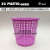 Trash can plastic paper basket office household durable trash can hollow design round garbage storage bucket dustbin