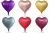 New 18-Inch Metallic Heart-Shaped Aluminum Foil Balloon Decoration Hot Selling Light Cricket Wedding Birthday Party Layout