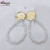 2019 new simple metal earrings pearl drop temperament exaggerated trend with female style European and American foreign trade
