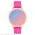 New personality gradient rainbow fashion fine watch with student table