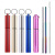 Sweno Hot Sale Colorful Aluminum Box Portable Set Environmentally Friendly Sealed Stainless Steel Telescopic Straw