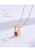 Boutique Same Style Lock Heart Online Red One Multi-Wear Peach Blossom Clavicle Chain Love S925 Silver Life Lock Love Necklace