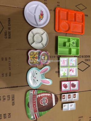 There is a container of melamine tableware inventory low price processing, single 1-2 pieces, 5000 yuan a ton