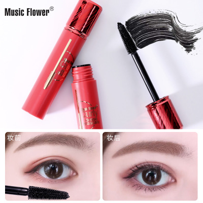 Musicflower Cross-Border Hot Selling Chinese Red 4D Curling Moisturizing Long Waterproof Anti-Smudge Mascara M6054