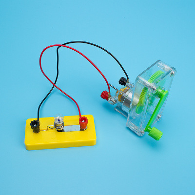 DIY assembly of hand generator elementary physics classroom science experiment technology small production creative material package