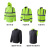 LIKAI reflective cotton - padded jacket construction work safety weatherproof jacket detachable security patrol fluorescent raincoat