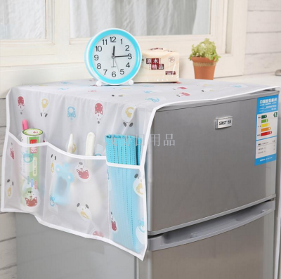 Refrigerator cover dust-proof c undry matter storage bag household household Korean cover refrigerator cover hanging bag