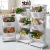 The kitchen receives basket to organize multilayer but superposition goods rack fruit and vegetable basket