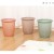 S42-5515 Fiber Drum Transparent Creative round Trash Can Office Kitchen Home Trash Can