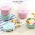 Y24-2518 Wheat Straw Lunch Box Thick round Wheat Incense Lunch Box Large Wheat Incense Lunch Box