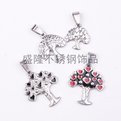 Lady stainless steel pendant move fashion wishing tree necklace hipster pendant student pendant