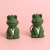 Creative Frog Soft Glue Car Key Chain Cut Surface Three-Dimensional Geometric Cartoon Doll Keychain Custom Factory Direct Sales
