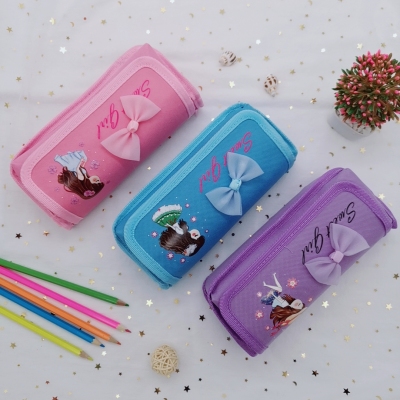 Zhifa Flip Girl Pencil Case Stationery Box Pencil Box