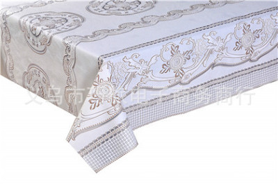 Fashionable PVC printed tablecloth terms lace latest popular style professional custom cold mantra tablecloth tablecloth square