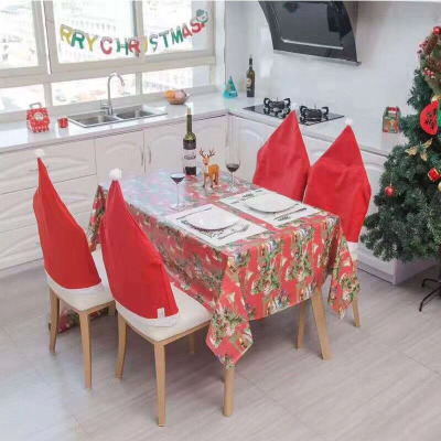 Waterproof and oil proof, non - woven PVC Christmas tablecloth, rectangular table cloth, tea table cloth, table cloth, 1.37 * 30 m