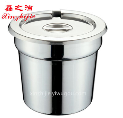 Stainless steel soup bucket with hotel buffet soup stove