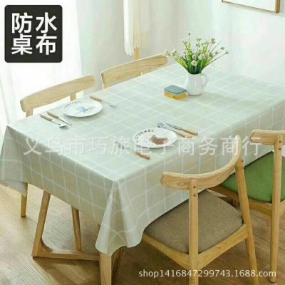 Fashion PVC printed tablecloth waterproof tartan yarn cloth tablecloth tablecloth manufacturers direct sale