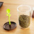 Muti_function storage canister green bud with spoon canister kitchen grain storage canister storage canister