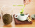 Muti_function storage canister green bud with spoon canister kitchen grain storage canister storage canister