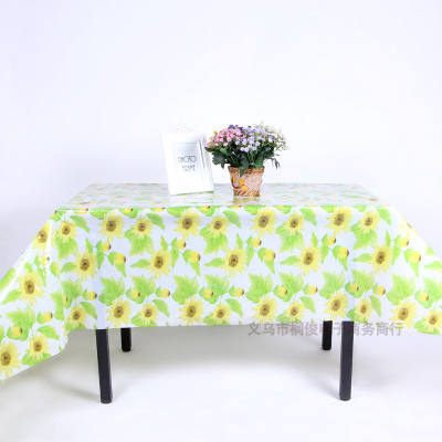 Fashion PVC transparent printed tablecloth professional custom cold tablecloth square tablecloth manufacturers direct sale