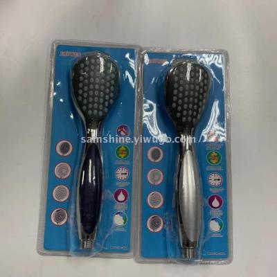 Manufacturers sell triangle handheld shower nozzle hardware bathroom bathroom blister