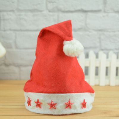 Christmas Hat Five Flash Cap with Lights Christmas Adult Cap Christmas Decorations Christmas Holiday Party