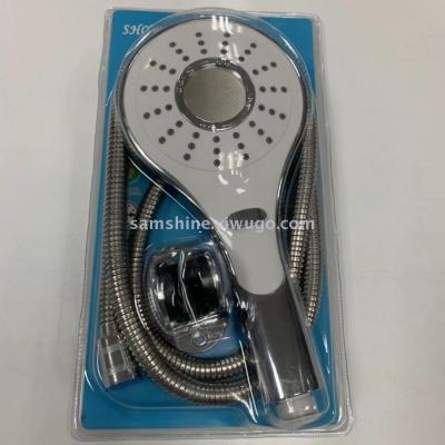 Factory direct selling hand - in - hand spray hanging wall - type sprinkler head spray blister three - piece shower set