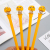 Japanese and Korean New Creative Trending Shaking Head Figurine Pen Anime Expression Bounce Spring Gel Pen Customizable Logo