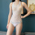Daizi New Swimsuit Close-Fitting and Slim-Fitting Underwear Stockings Triangle Crotch Open Jumpsuit Sleeveless and Sleeve Optional