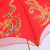 Factory Direct Sales Double-Layer Colorful Dragon and Phoenix Umbrella 55*8K Big Red Lace Umbrella Wedding Umbrella Customization