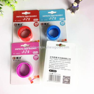 Bocai 20cm Fashion Creative Student Ring Pop Pop Ruler, Factory Direct Sales Products