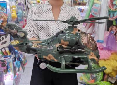 S super large windowed military camouflage helicopter children simulation dazzle lights electric universal sound and light toys