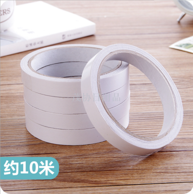 Office and r tape white double-sided adhesive tape light and thin paper tape two-sided adhesive tape can be torn by hand