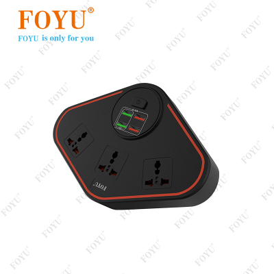 Foyu Household Smart USB Multi-Function Plug-in Row FO-1009
